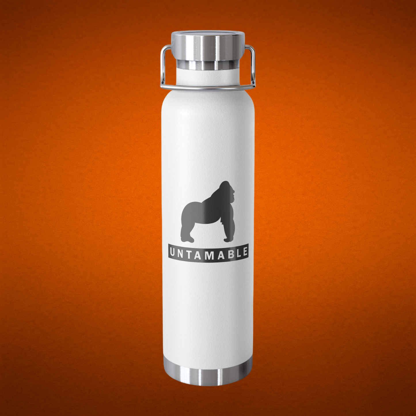 UNTAMABLE Copper Vacuum Insulated Bottle, Black Gorilla 22oz