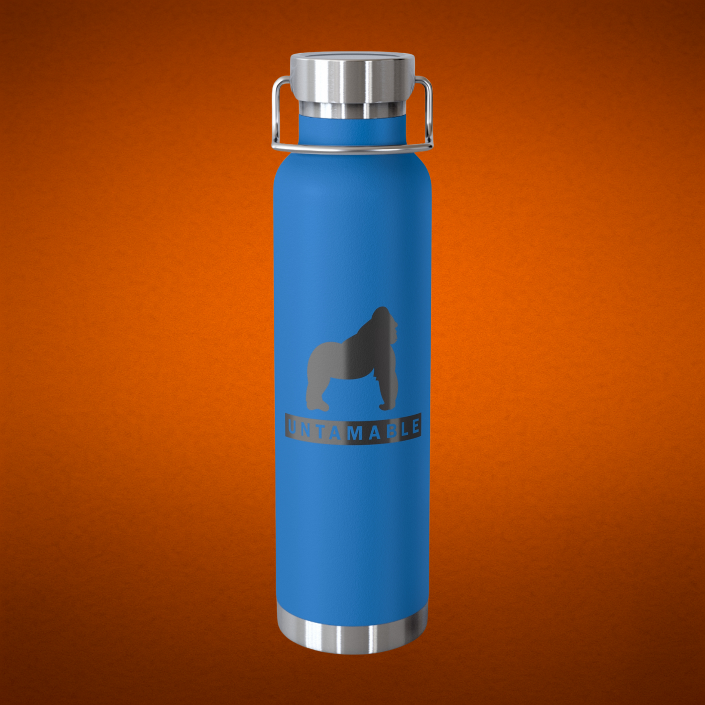 UNTAMABLE Copper Vacuum Insulated Bottle, Black Gorilla 22oz