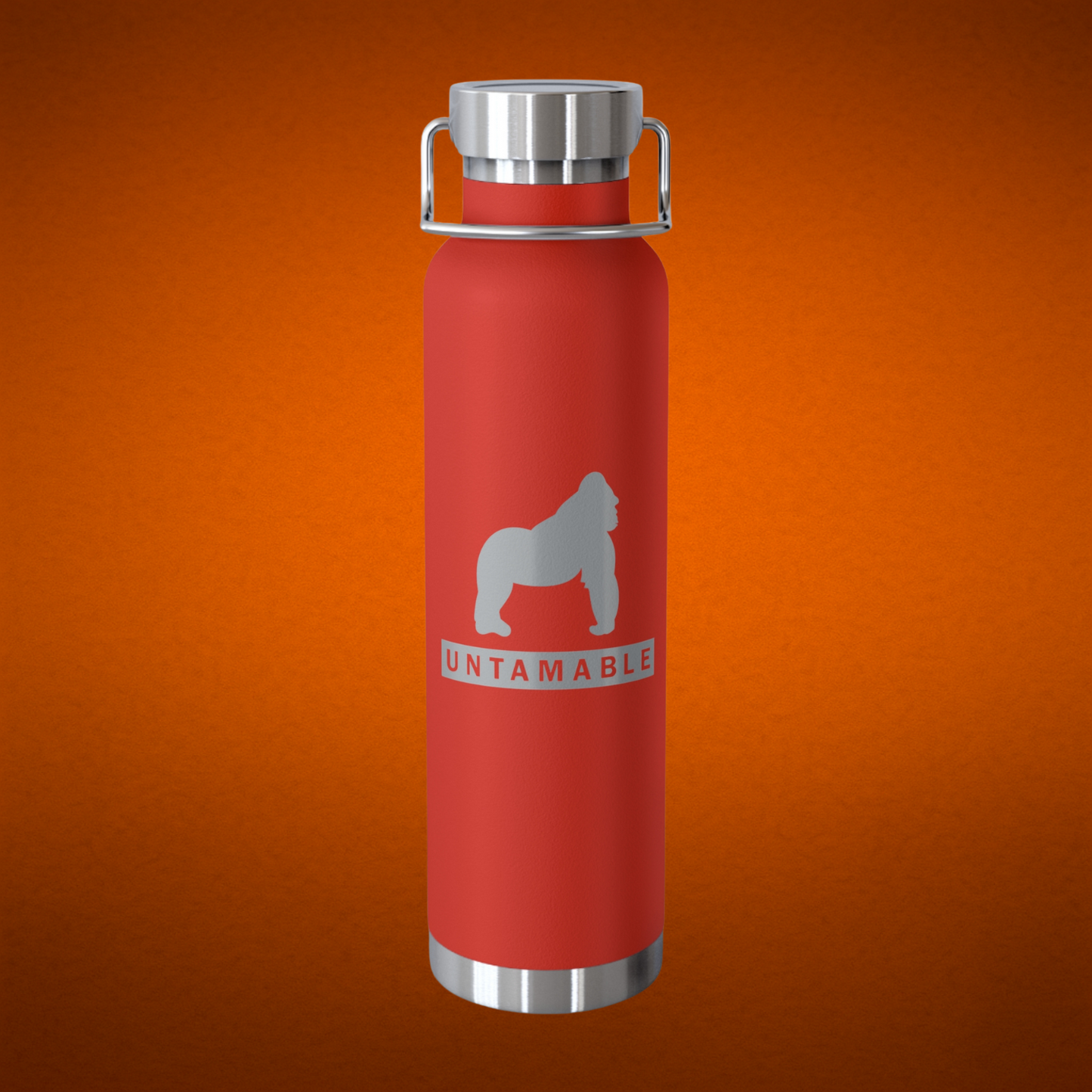 UNTAMABLE Copper Vacuum Insulated Bottle, Silver Gorilla 22oz