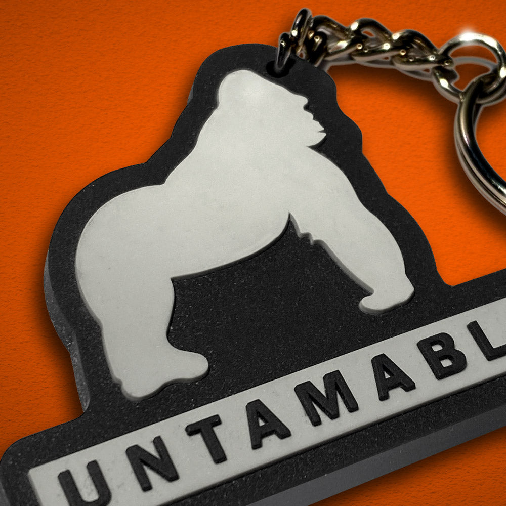 Silicone Embossed Keychain