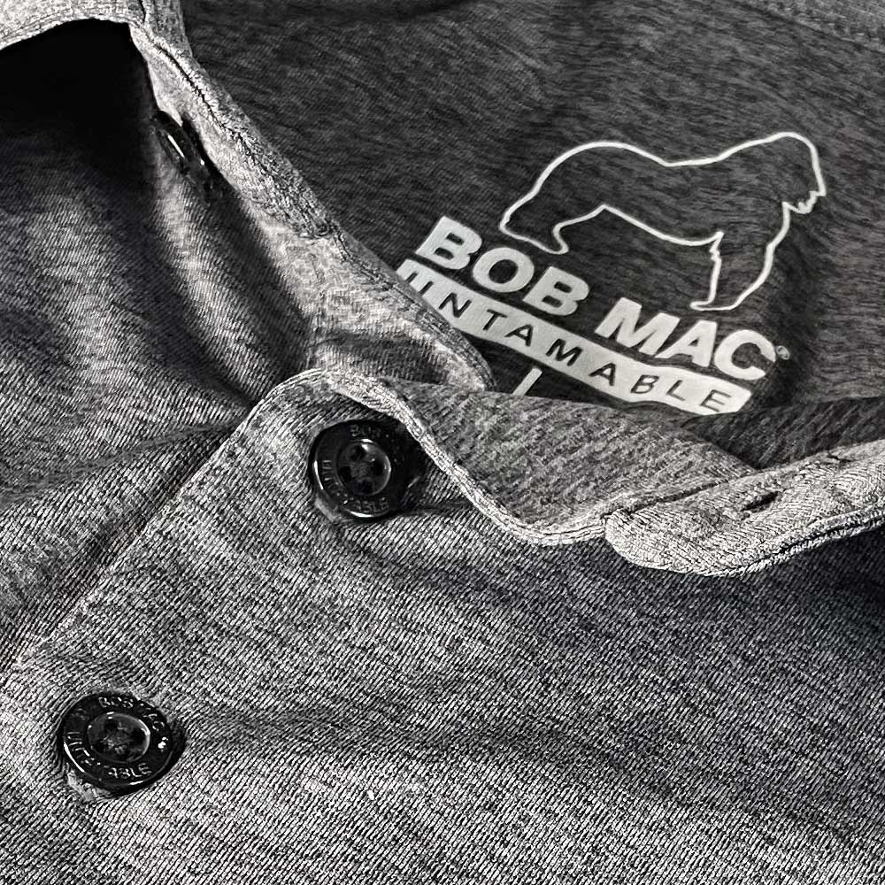 UNTAMABLE Polo Shirt with Silicone Gorilla Insignia