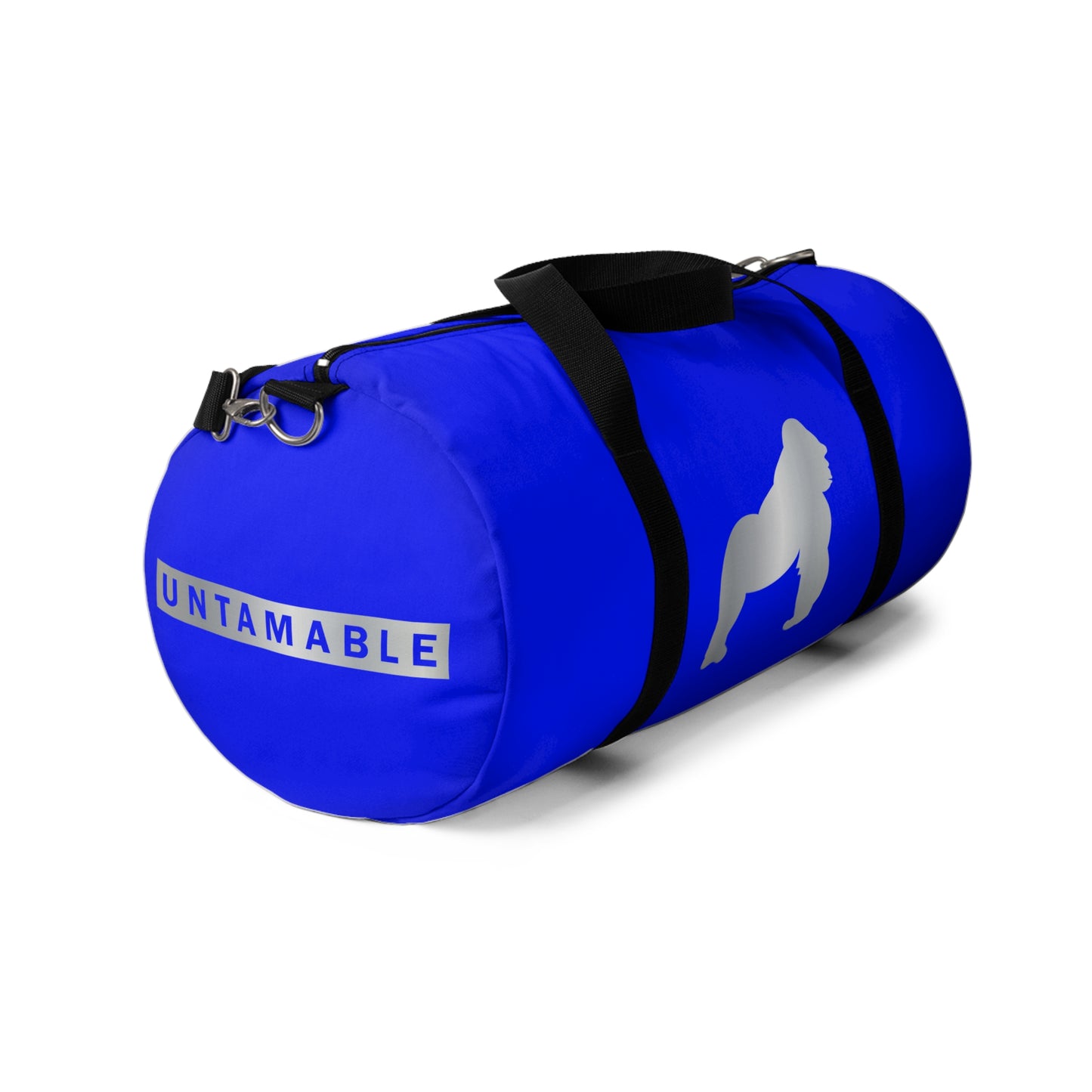 Untamable Duffle Bag Blue with Silver Gorilla