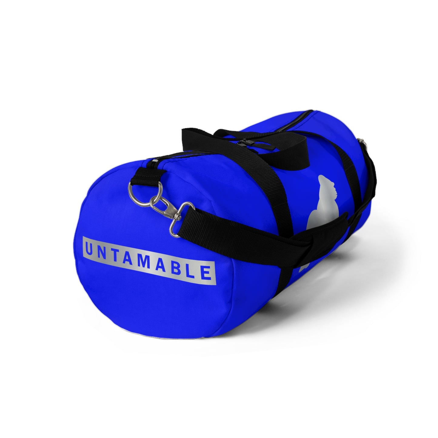 Untamable Duffle Bag Blue with Silver Gorilla