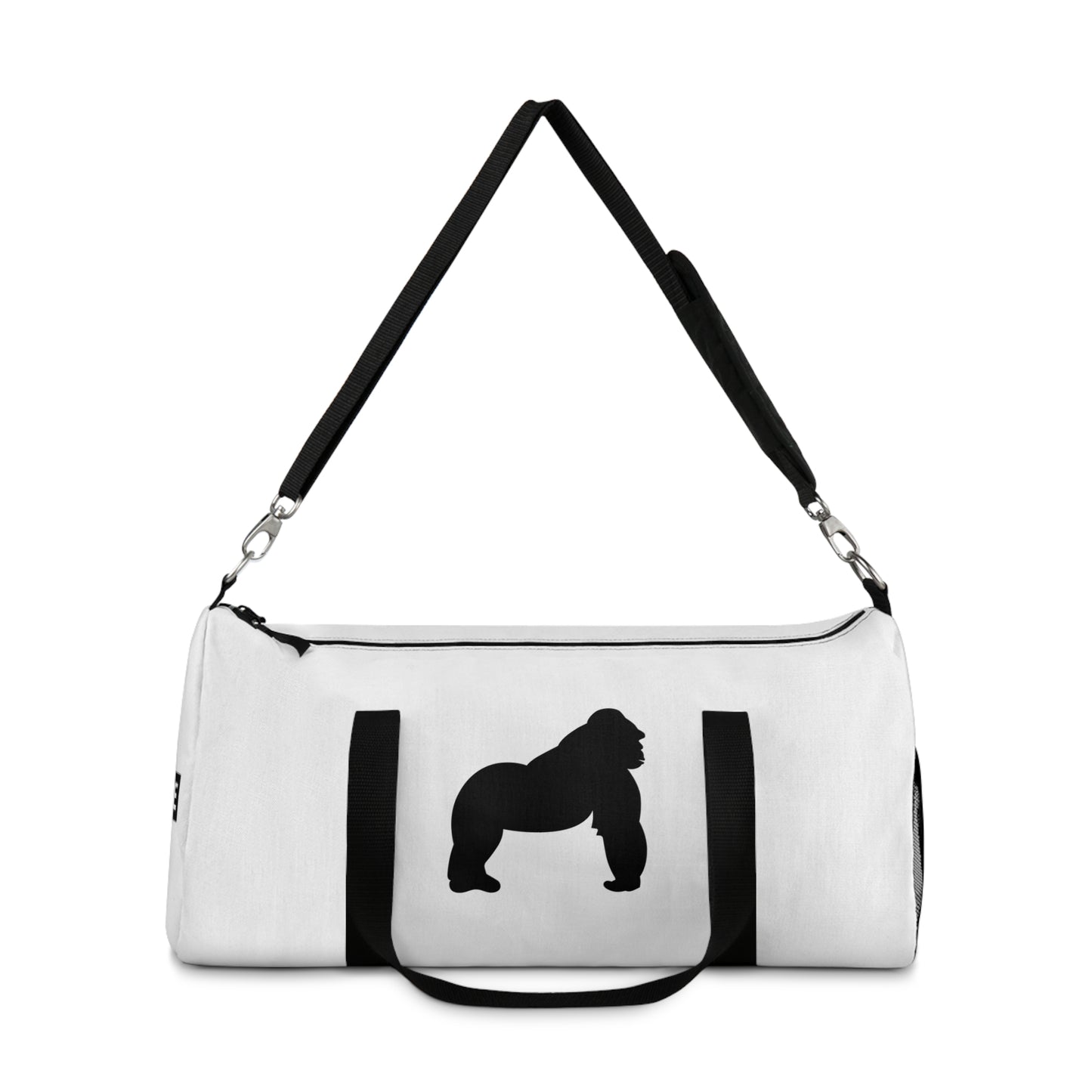 Untamable Duffle Bag White with Black Logo