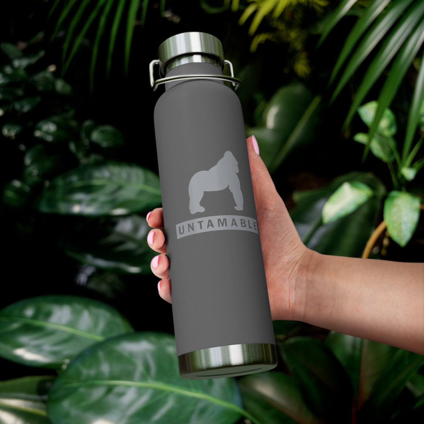 Untamable Copper Vacuum Insulated Bottle, Silver Gorilla 22oz