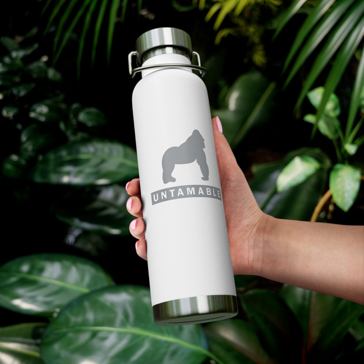 Untamable Copper Vacuum Insulated Bottle, Silver Gorilla 22oz