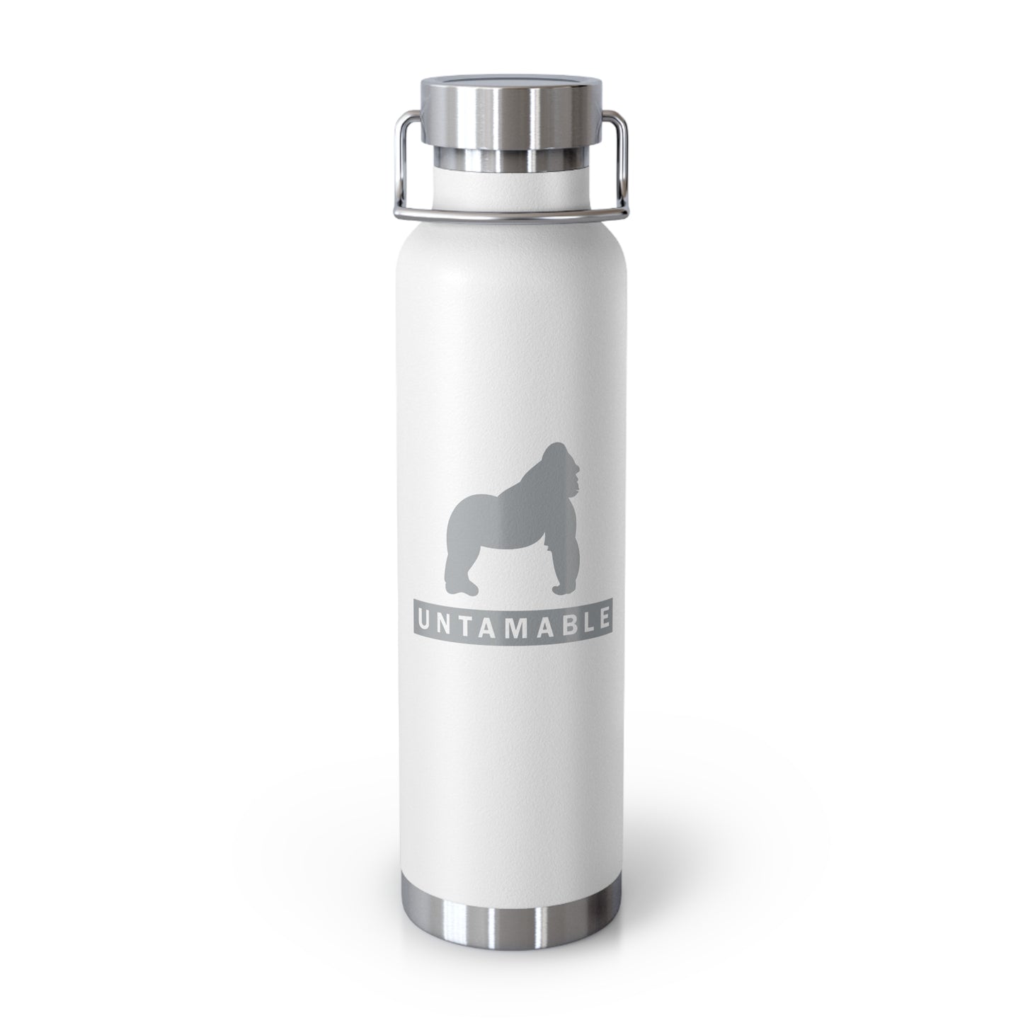 Untamable Copper Vacuum Insulated Bottle, Silver Gorilla 22oz