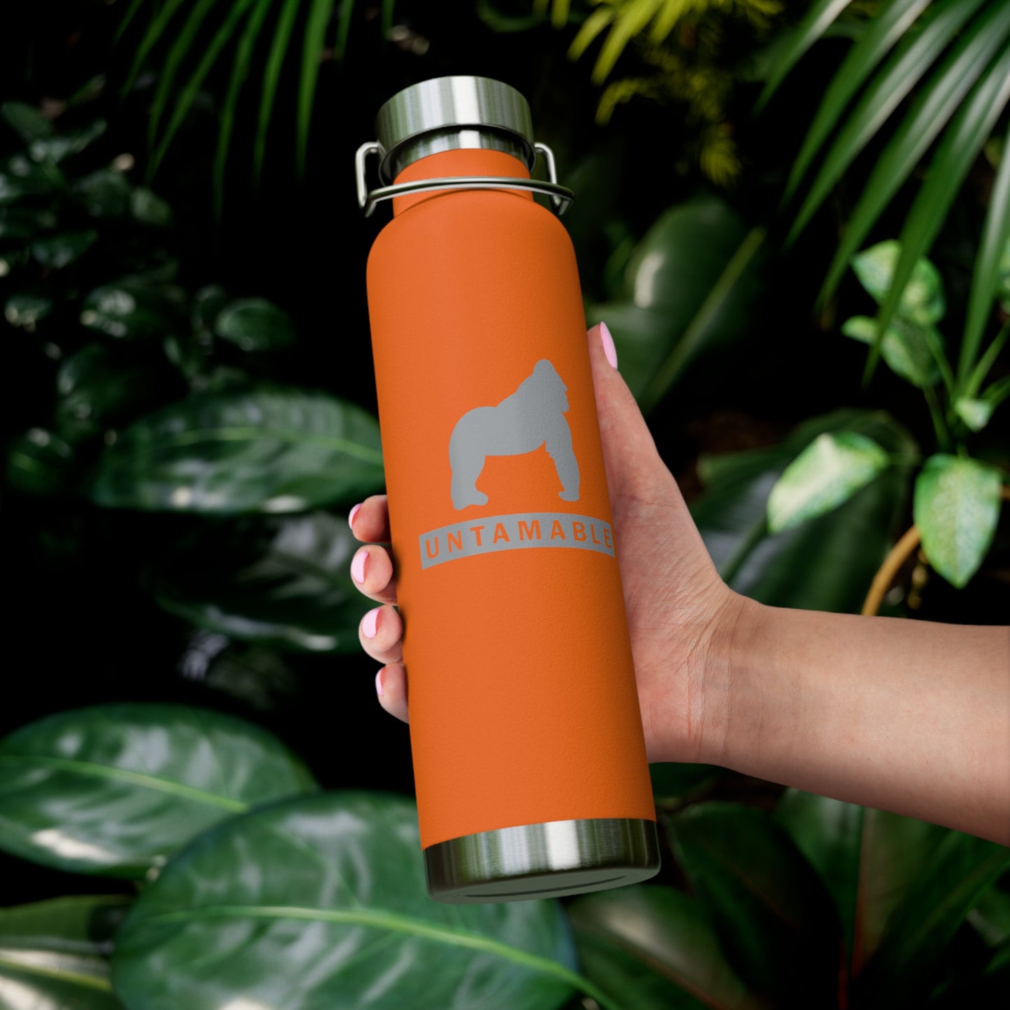 Untamable Copper Vacuum Insulated Bottle, Silver Gorilla 22oz