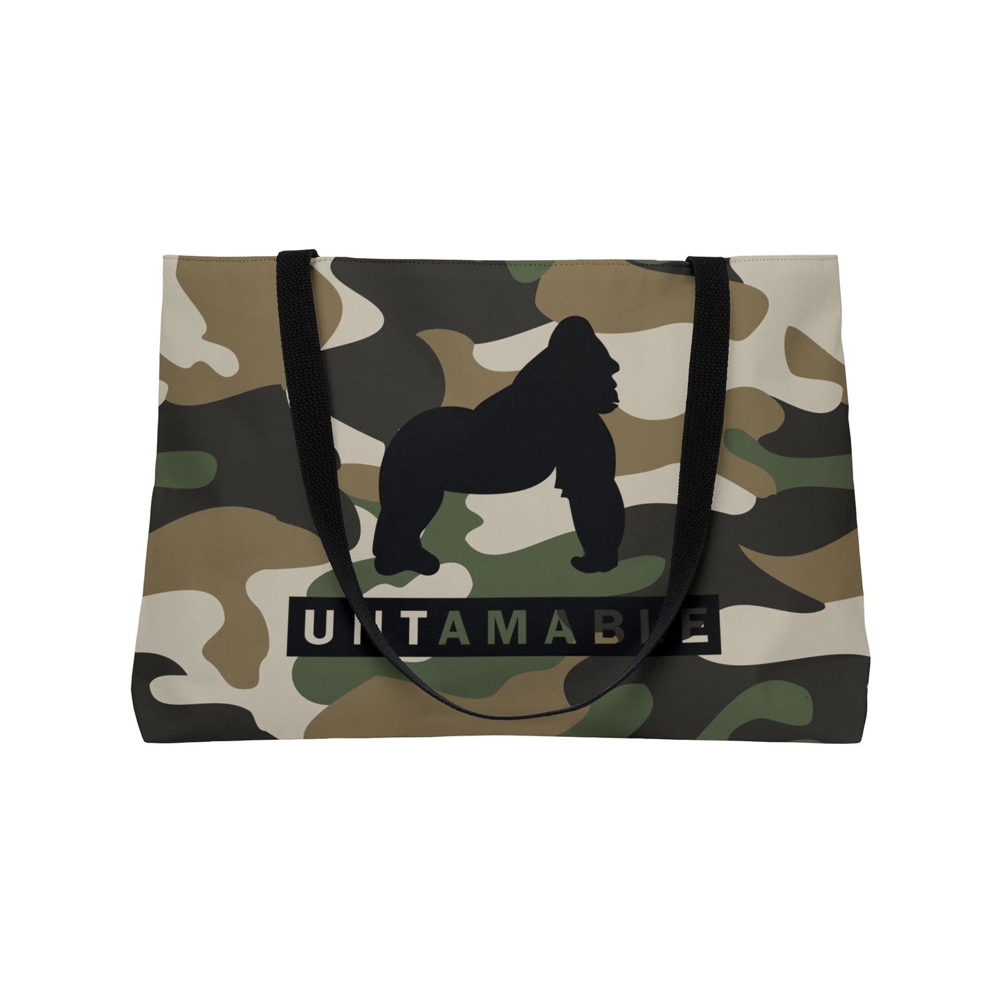 Weekender Tote Bag Camo with Black Gorilla