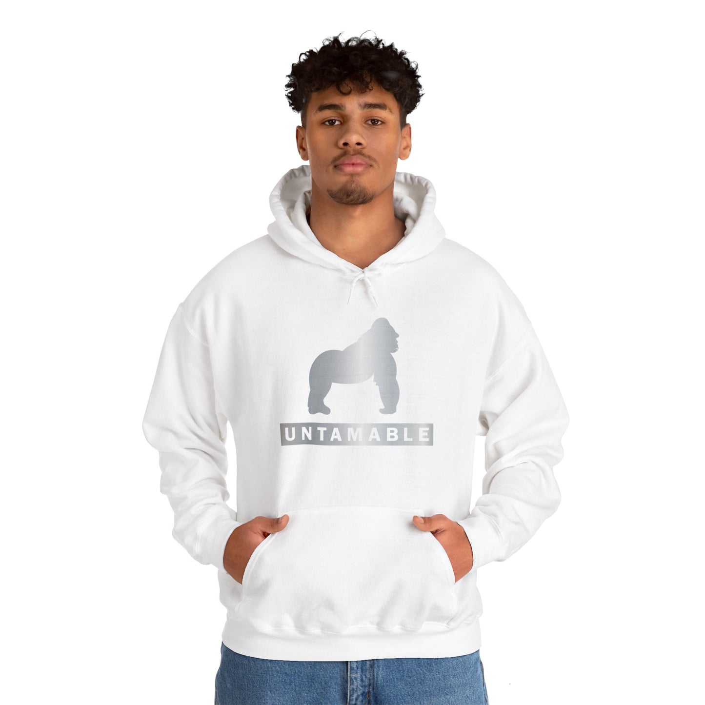 Untamable Hoodie with Silver Logo on Chest