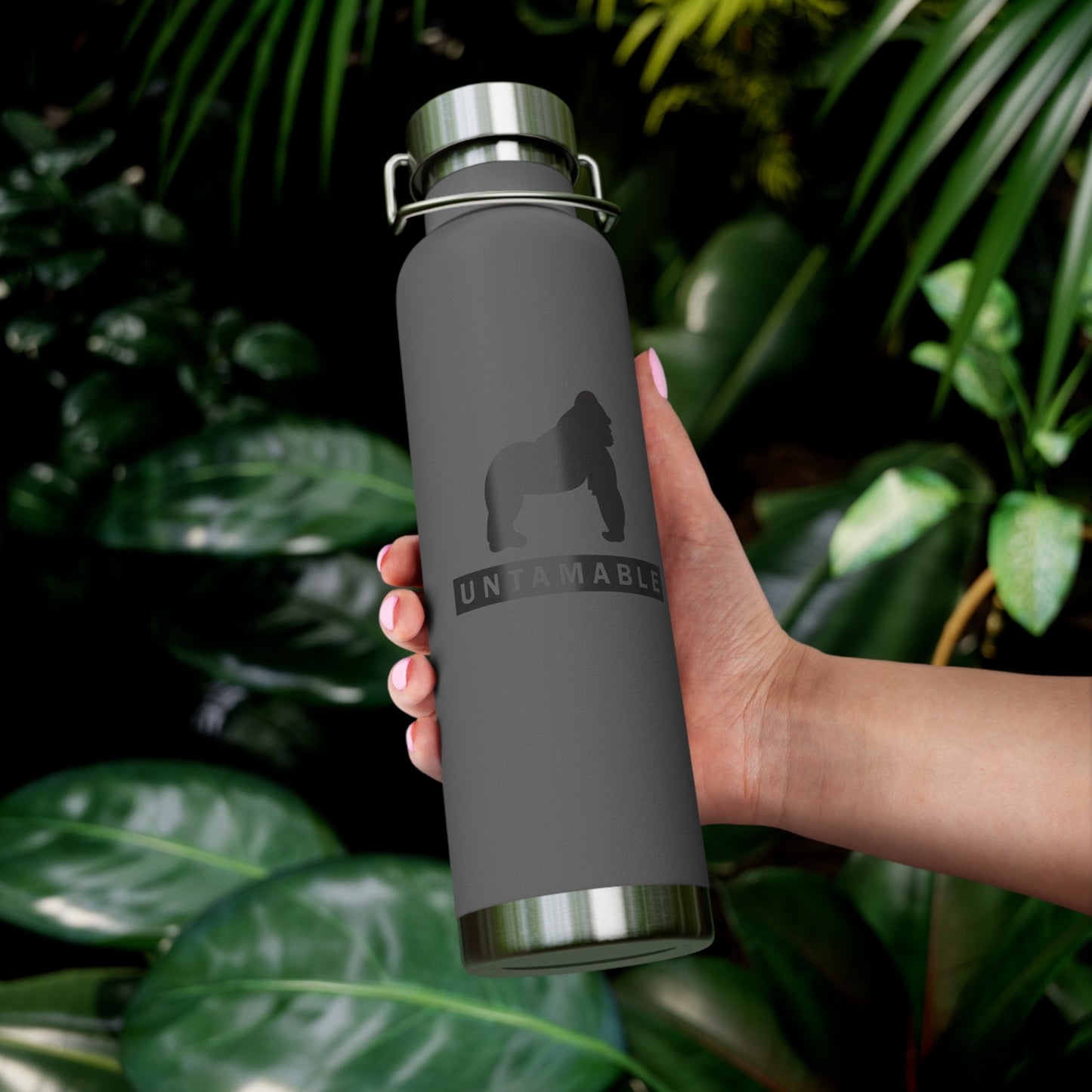 Untamable Copper Vacuum Insulated Bottle, Black Gorilla 22oz