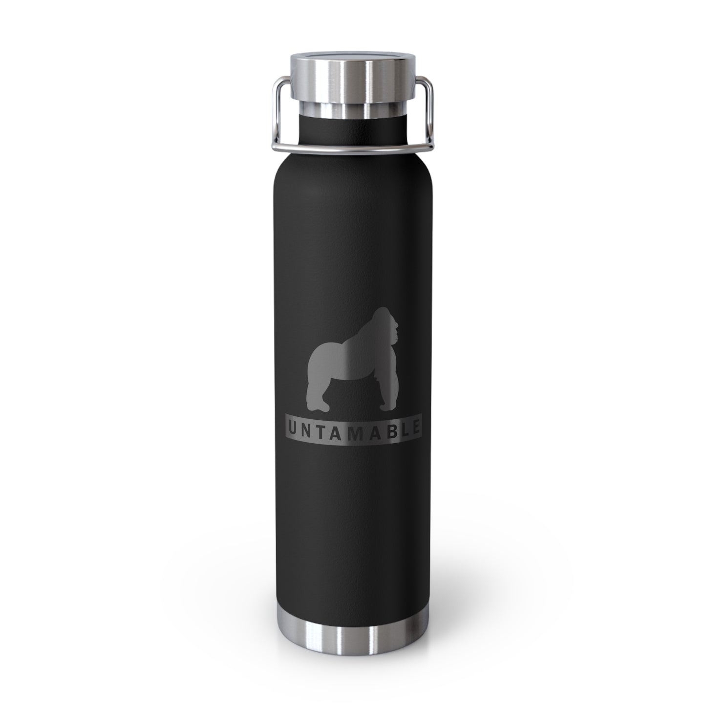 Untamable Copper Vacuum Insulated Bottle, Black Gorilla 22oz