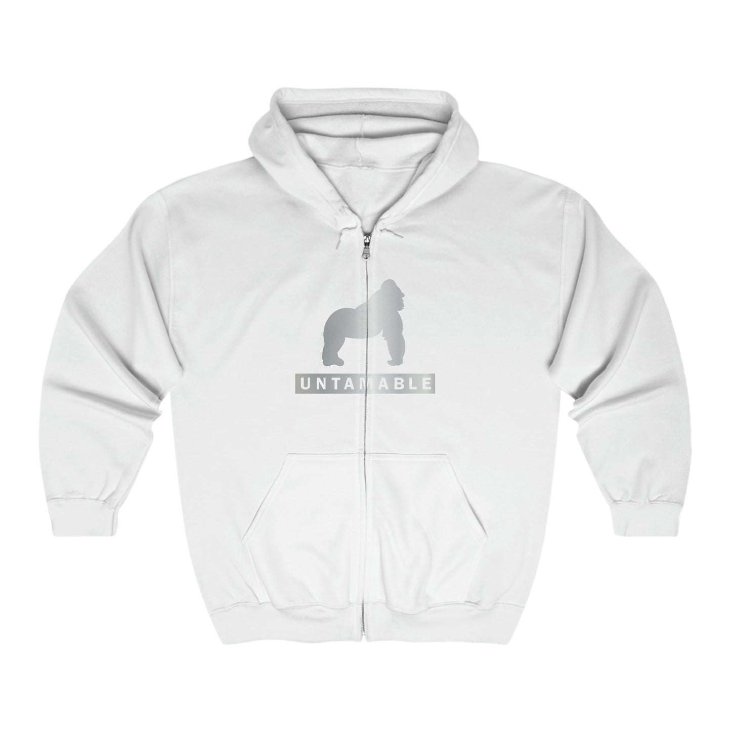 Untamable Zip-Up Jacket with Silver Logo on Chest