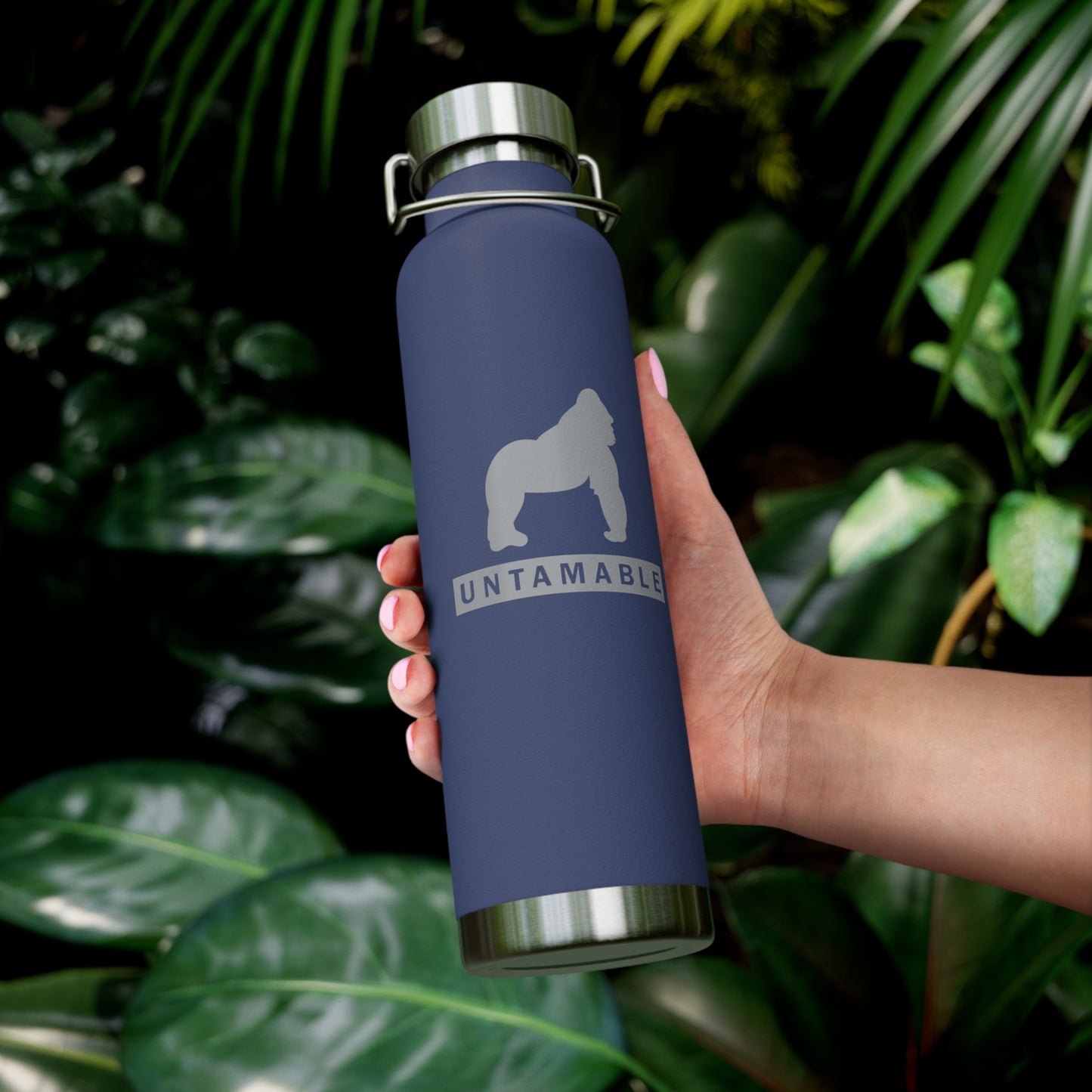 Untamable Copper Vacuum Insulated Bottle, Silver Gorilla 22oz