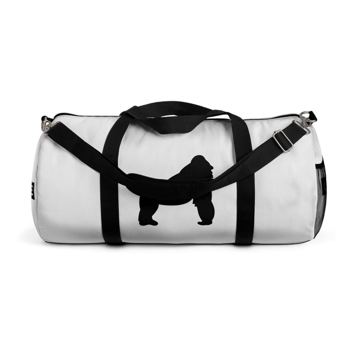 Untamable Duffle Bag White with Black Logo