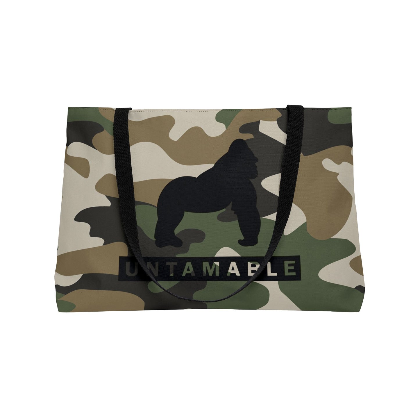 Weekender Tote Bag Camo with Black Gorilla