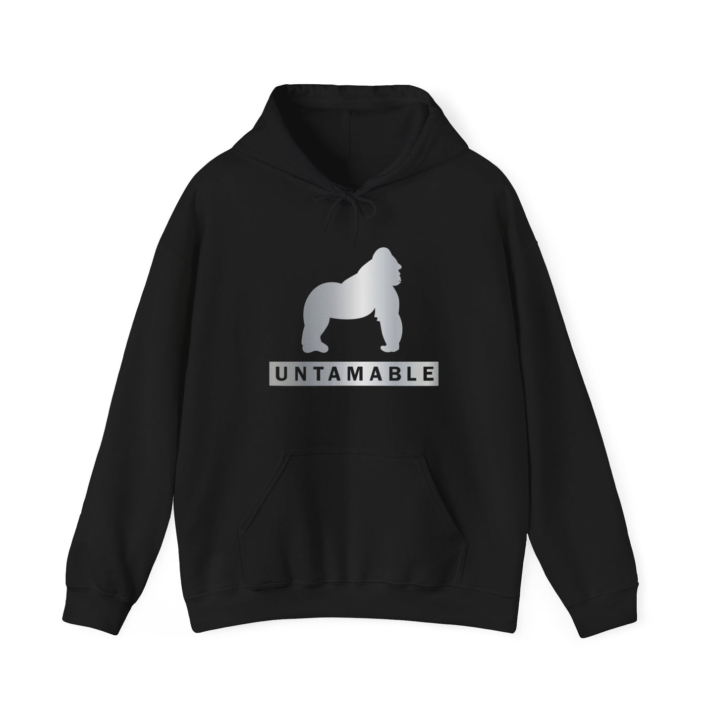 Untamable Hoodie with Silver Logo on Chest