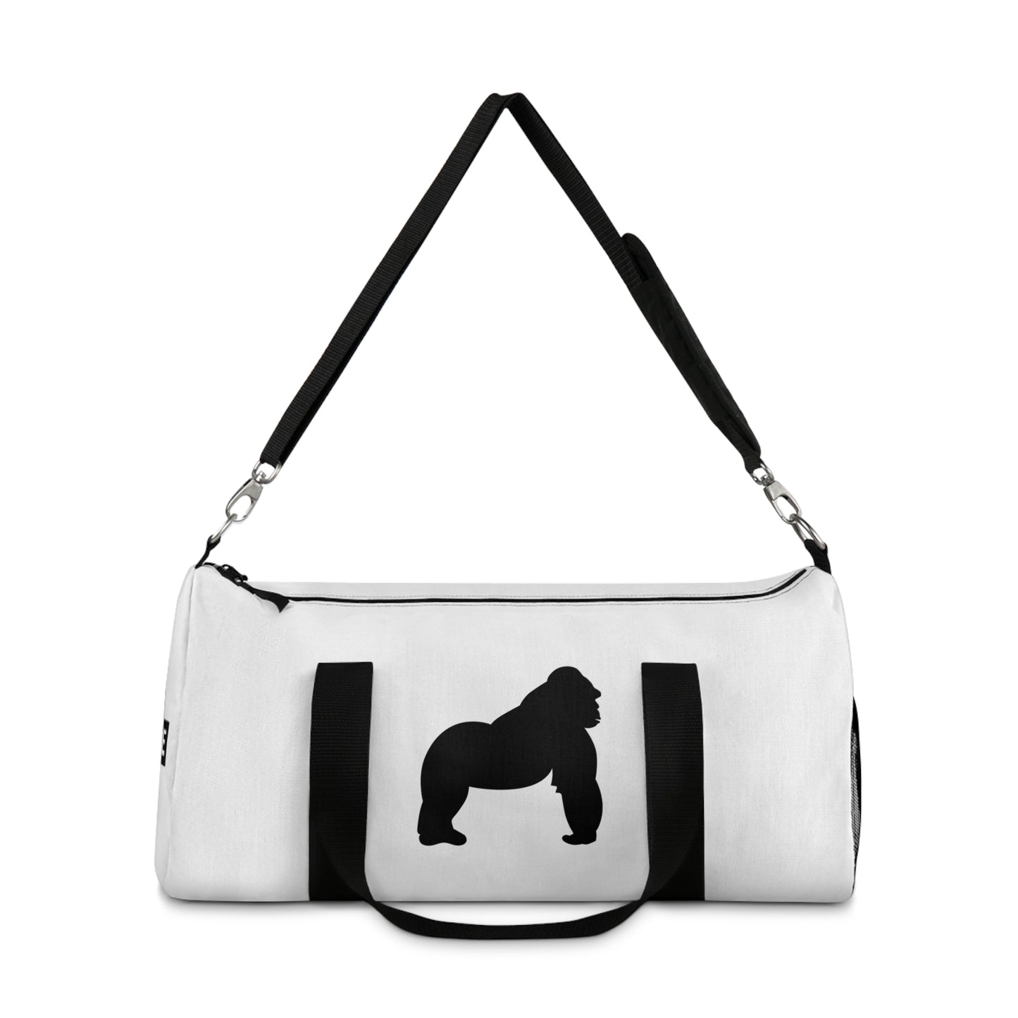 Untamable Duffle Bag White with Black Logo