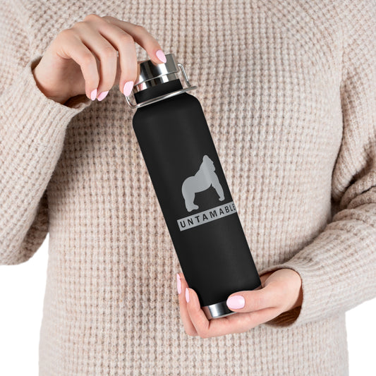 UNTAMABLE Copper Vacuum Insulated Bottle, Silver Gorilla 22oz
