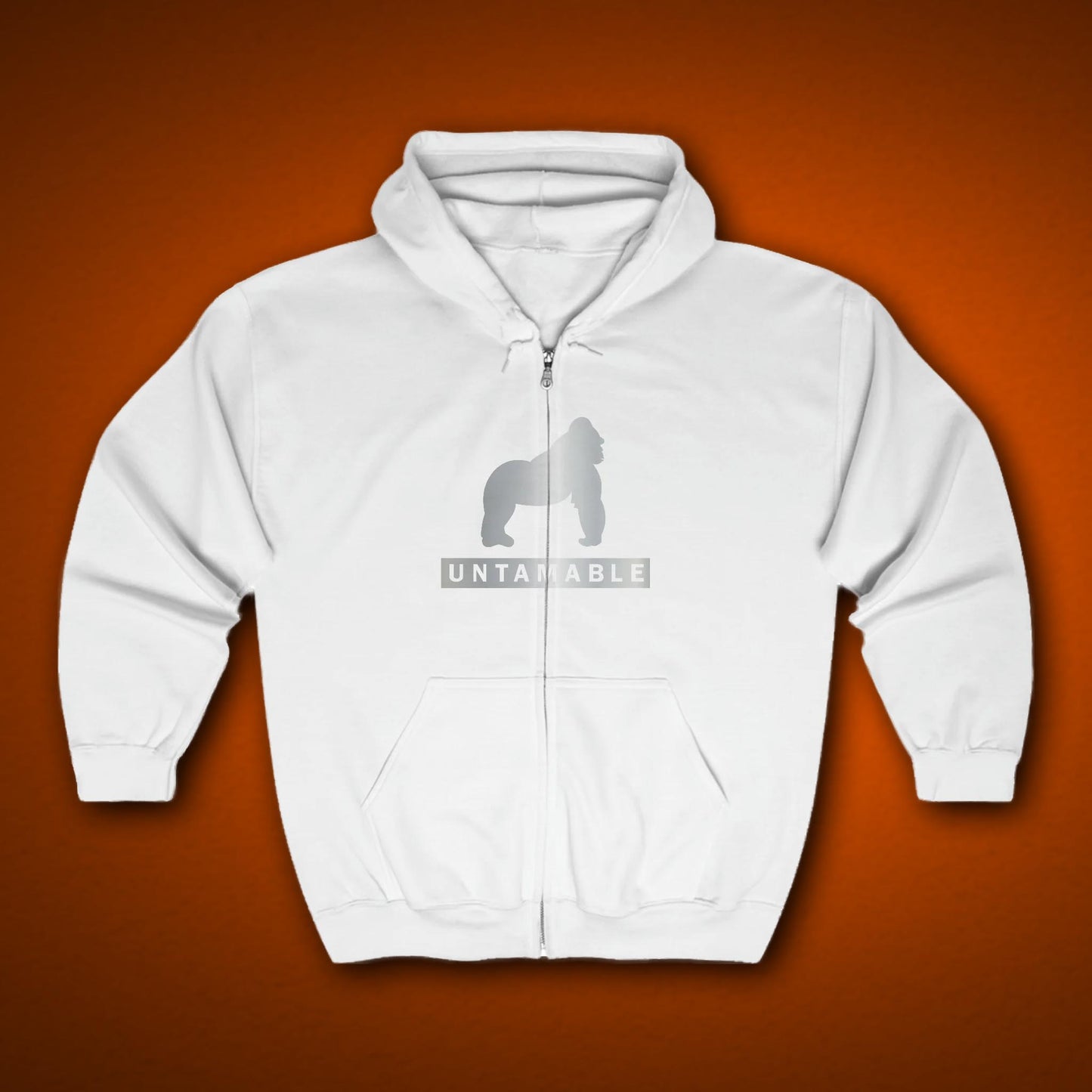 Untamable Zip-Up Jacket with Silver Logo on Chest